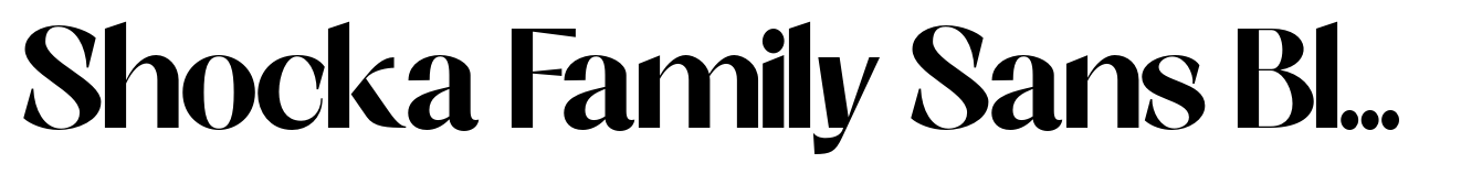 Shocka Family Sans Black